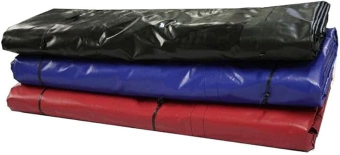 Mytee Products 2 Pack Truck Flatbed Tarps Combination 18oz/14oz Lumber Tarp 24x27 (8' Drop) - Red