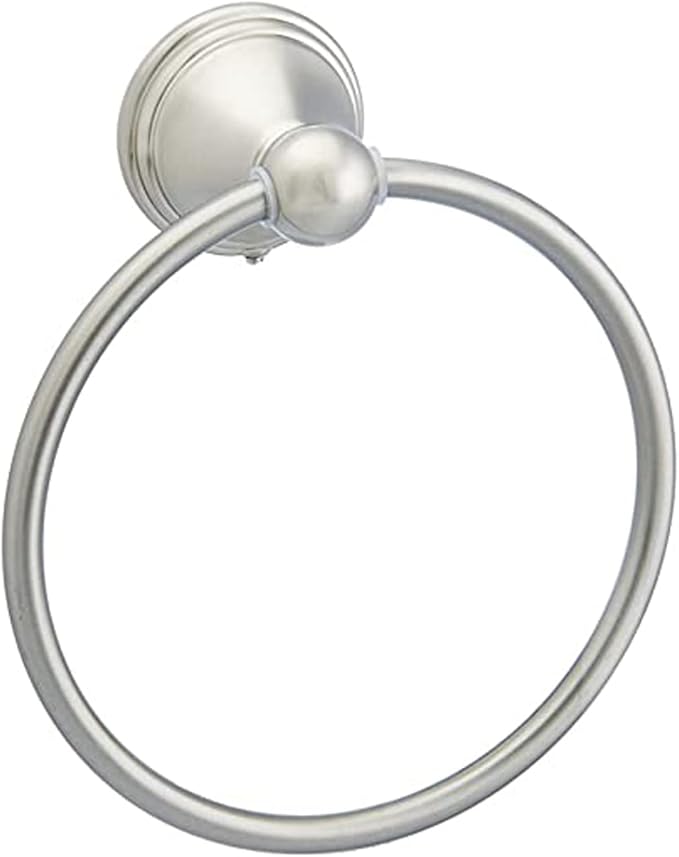 Amazon Basics 5 Piece, Satin Nickel AB-BR817-SN Bathroom Hardware Set, Variety Pack