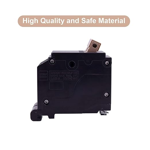 2 Pole 60 Amp Circuit Breaker Plug on Mount Standard Miniature Circuit Breaker Thermal Magnetic Protection