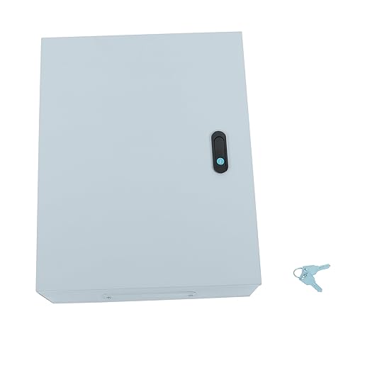 16 x 8 x 20 NEMA 4X Electrical Junction Box - Premium Steel Enclosure for Industrial Controls - Heavy Duty Outdoor Metal Cabinet with Dual-Key Lock - Fits Wiring, Connectors and Panels