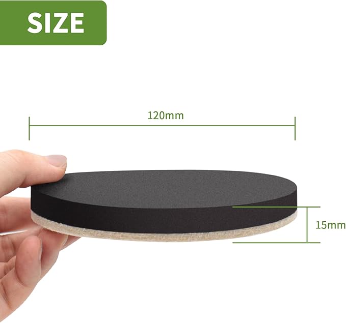 Furniture Sliders for Hardwood Floors 8 PCS - 4 3/4 inch Sliders for Moving Furniture – Felt Furniture Pads for Hardwood Floors