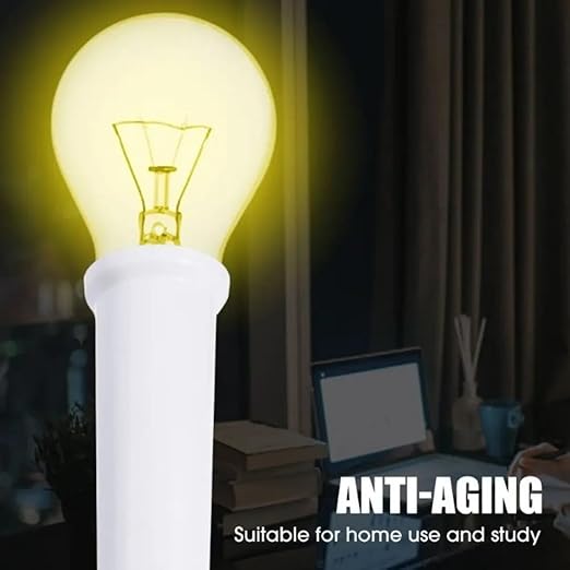 E26 to E26 Socket Extender, 3CM/1.2IN Socket Extension, Lamp Bulb Socket Extension, Lamp Holder Adapter165℃ Heat-Resistant No Fire Hazard, Standard Light Bulb Base Extensio (5)