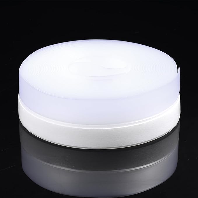 Silicone Seal Weather Stripping Tape 16.5 Feet Strip Bottom Draft Insulation Stopper Tape Weatherproof Soundproof for Door or Window Bathroom Shower Glass Gaps(25mm*5m)