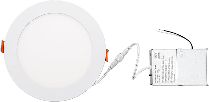 Builder Essential 7in 1,150 Lumens Round LED Recessed Light and Housing for Remodel or New Construction with 5-CCT 2700-3000-3500-4000-5000K in White (Pack of 6) IC-Rated
