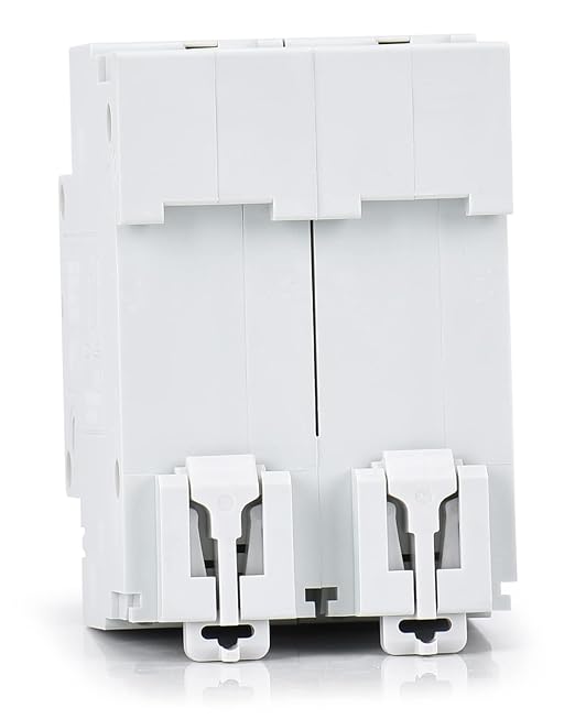 12V-110V DC Miniature Circuit Breaker, 125 Amp 2 Pole Battery Breaker Protector for Solar PV System and RV, Thermal Magnetic Trip, DIN Rail Mount, High Current DC Disconnect Switch MCB 2P B125
