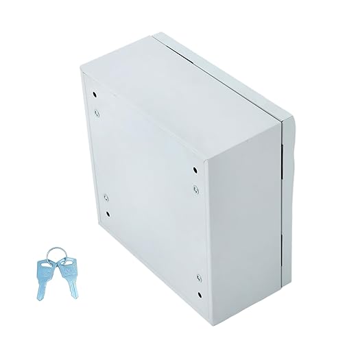 12 x 8 x 16 NEMA 4X Electrical Junction Box - Premium Steel Enclosure for Industrial Controls - Heavy Duty Outdoor Metal Cabinet with Dual-Key Lock - Fits Wiring, Connectors and Panels