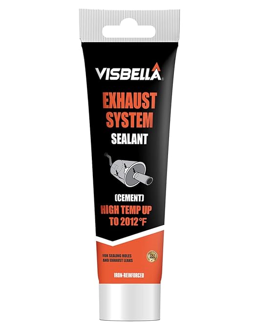 Auto Vehicle Exhaust System Sealant, Non-Slumping Professional Repair Crack Adhesive Super Glue Sealer for Car Mufflers, Tailpipes, Catalytic Converters (Tube, Gram, 150)