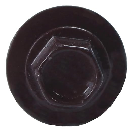 #14 Metal ROOFING SCREWS(250) Screws x 1-1/2" BURGUNDY Hex Washer Head Sheet Metal Roof Screw. Self starting/self tapping metal to wood with EPDM washer. Colored head. for corrugated roofing