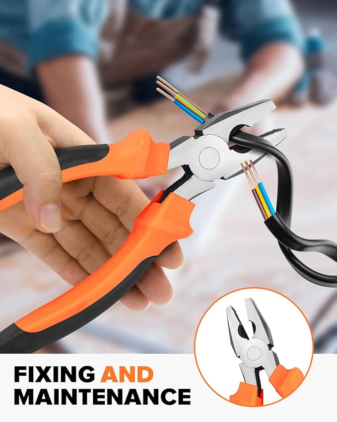 19pcs Household DIY Tool Set, Basic Tools for Home, Office, Dorm, General Hand Kit with Storage Case