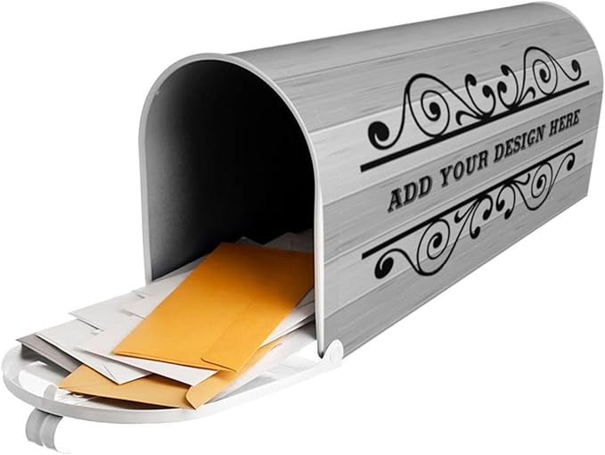 Custom Personalized Mailbox Covers Add Photo Picture Family Name House Address Text Magnetic Mail Cover for Home Garden Yard-10