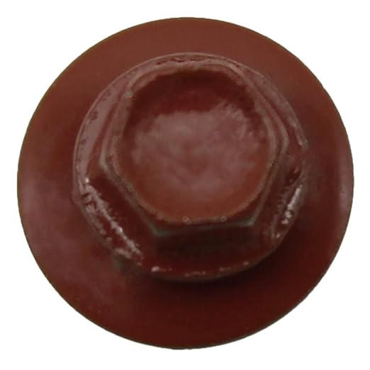 #14 Metal ROOFING SCREWS: (250) Screws x 1-1/2" RED Hex Head Sheet Metal Roof Screw. Self starting/tapping metal to woodsheet metal siding screws with EPDM washer. for corrugated roofing