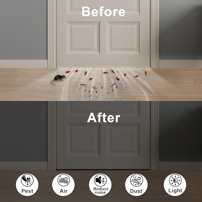 Door Weather Stripping for Doors and Windows, Self-Adhesive Foam Gasket Tape, Energy-Saving (1/4 in x 1/4 in x 33 Ft)