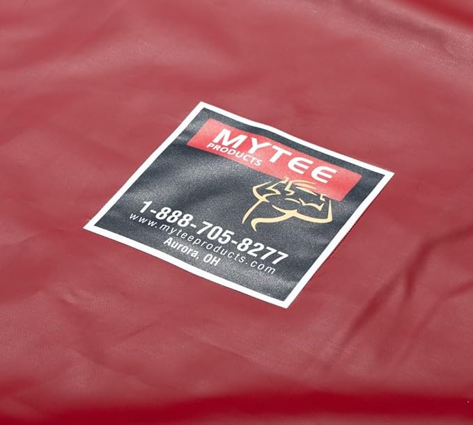 Mytee Products 2 Pack 16' x 27' Flatbed Truck 18 Oz Steel Tarp with 4 FT Drop & Flap - Red Heavy Duty Vinyl Waterproof Tarp for Trailers to Protect Cargo from Wind, Rain, Snow and Sun