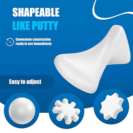 6 Pack White Seal Putty Quick Mending Waterproof White Sealant Putty - Ideal Sealing Clay for Air Conditioning Gaps, Drain Pipes & Duct Repair,Duct Seal Repair