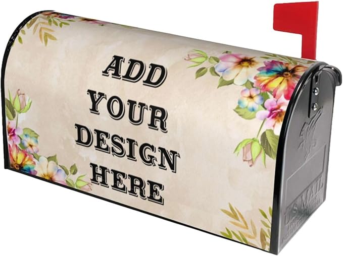 Custom Personalized Mailbox Covers Add Photo Picture Family Name House Address Text Magnetic Mail Cover for Home Garden Yard-13