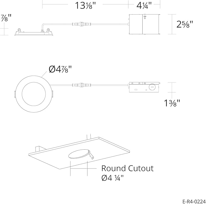 Builder Essential 5in 650 Lumens Round LED Recessed Light and Housing for Remodel or New Construction with 5-CCT 2700-3000-3500-4000-5000K in White (Pack of 6) IC-Rated