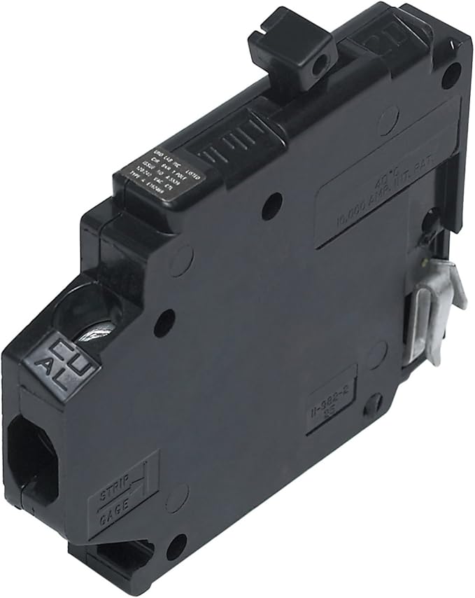 UBITBA115R New Challenger MH115R Type A Replacement Circuit Breaker, One Pole 15 Amp Right Clip, Manufactured by Connecticut Electric