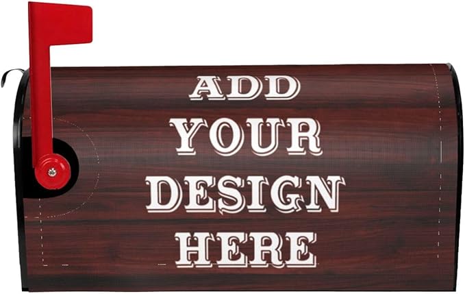 Personalized Mailbox Covers Custom Picture/Photo/Text Magnetic Standard Size Mailbox Wraps Post Letter Box Cover for Garden Yard Outdoor Decorations-13