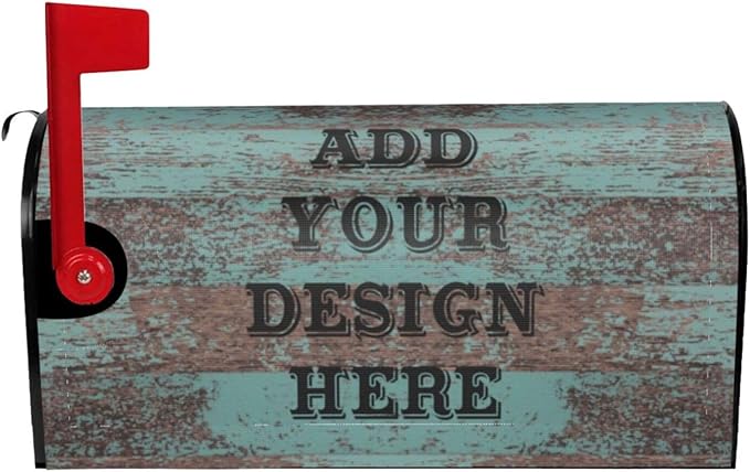 Personalized Mailbox Covers Custom Picture/Photo/Text Magnetic Standard Size Mailbox Wraps Post Letter Box Cover for Garden Yard Outdoor Decorations-10