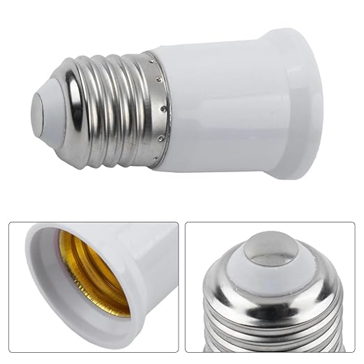 E26 to E26 Socket Extender, 3CM/1.2IN Socket Extension, Lamp Bulb Socket Extension, Lamp Holder Adapter165℃ Heat-Resistant No Fire Hazard, Standard Light Bulb Base Extensio (5)