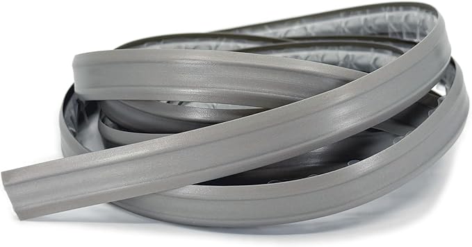 InstaTrim The Original Flexible Trim - 10ft Grey 1/2" Adhesive Trim with Many Uses Including Bathtubs, Sinks, Counters, Tile, Floors - Made in USA