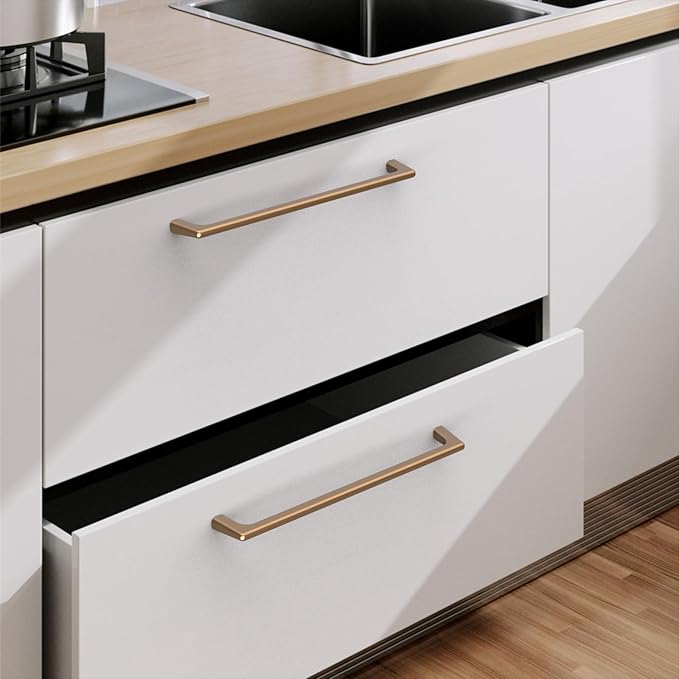 10 Pack Champagne Bronze Cabinet Pulls 7.5 Inch Kitchen Cabinet Handles Cabinet Hardware Kitchen Handles for Cabinets Cupboard Handles Dresser Pulls Drawer Handle