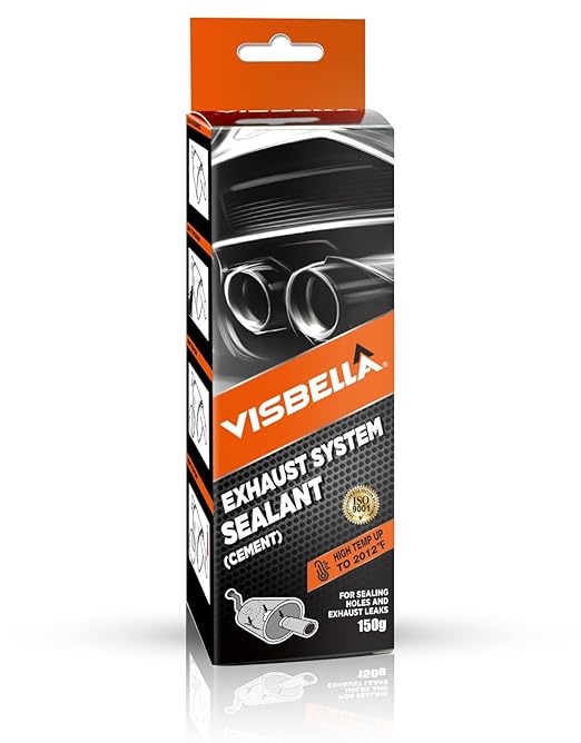 Auto Vehicle Exhaust System Sealant, Non-Slumping Professional Repair Crack Adhesive Super Glue Sealer for Car Mufflers, Tailpipes, Catalytic Converters (Box, Gram, 150)