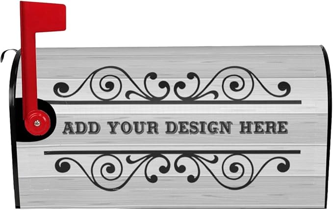 Custom Personalized Mailbox Covers Add Photo Picture Family Name House Address Text Magnetic Mail Cover for Home Garden Yard-10