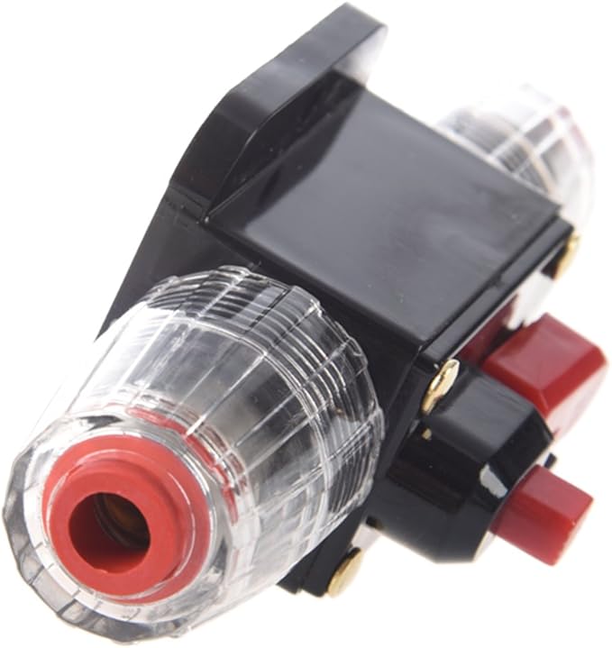 100A Auto Car Protection Stereo Switch Fuse Holders Inline Circuit Breaker Reset Fuse Inverter for Car Audio System Protection 12V-24V DC