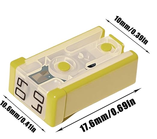 10 pcs Slotted Automotive MCASE Mini Shaped Cartridge Fuse Kit, 60A, 32V