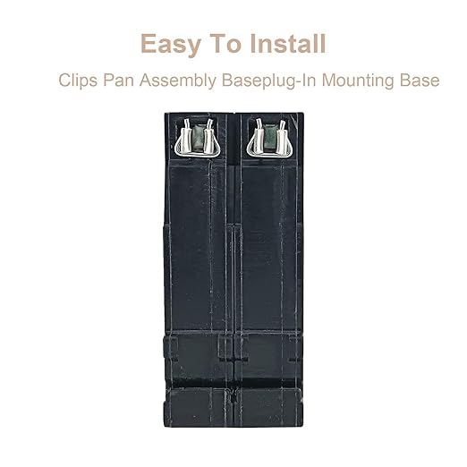 50 Amp Double Pole Breaker Plug on Mount Standard Miniature Circuit Breaker Thermal Magnetic Protection, 10KA 120/240V, Suitable for Various Brands of Load Centers