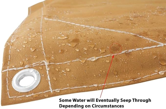 Mytee Products 12' x 24' Tan Canvas Tarp 12oz Heavy Duty Water Resistant
