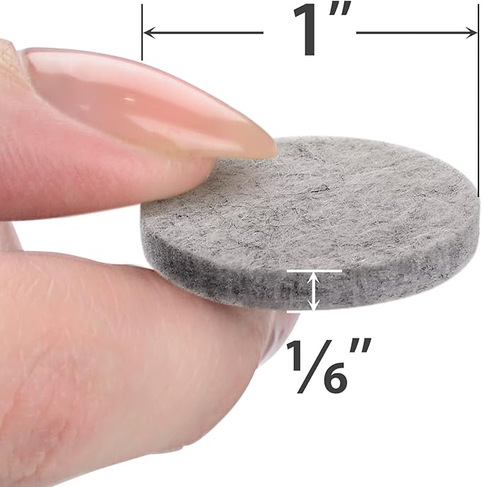 Felt Furniture Pads X-PROTECTOR - 48 Premium Felt Pads Floor Protector - Chair Felts Pads for Furniture Feet Wood Floors - Best Furniture Pads for Hardwood Floors - Protect Your Hard Floors! (Grey)