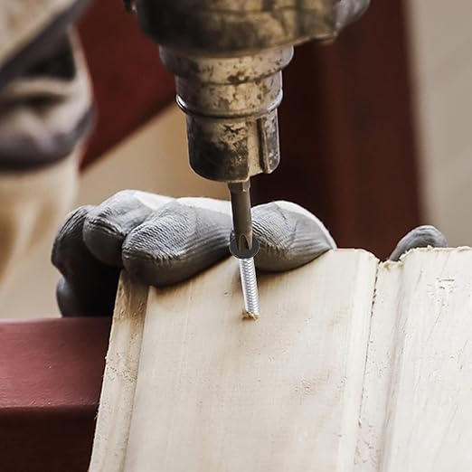 QISHENG Black Head 100 PCS #4x3/4(0.75 inch) Stainless Steel Phillips Flat Head Wood Screws,Stainless Steel 18-8 A2(304) Screw