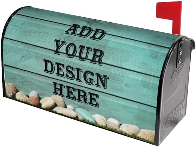 Personalized Mailbox Covers Custom Picture/Photo/Text Magnetic Standard Size Mailbox Wraps Post Letter Box Cover for Garden Yard Outdoor Decorations-8