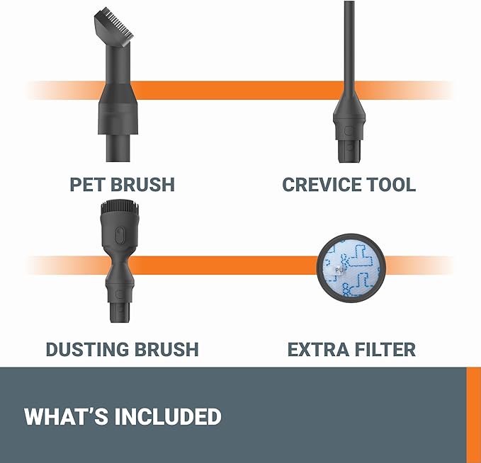 WORX 20V PowerShare Cordless Stick Vacuum WX038L.9, Powerful Cordless Vacuum Cleaner 25Kpa High Suction for Pet Hair, Lightweight Handheld Vacuum Cleans Floors Carpet Car – Tool Only