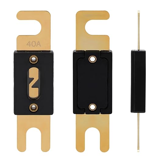 40A ANL Fuse 40 Amp Inline Blade Fuses 32V for Car Audio Inverter Automotive Stereo (Pack of 3 pcs)