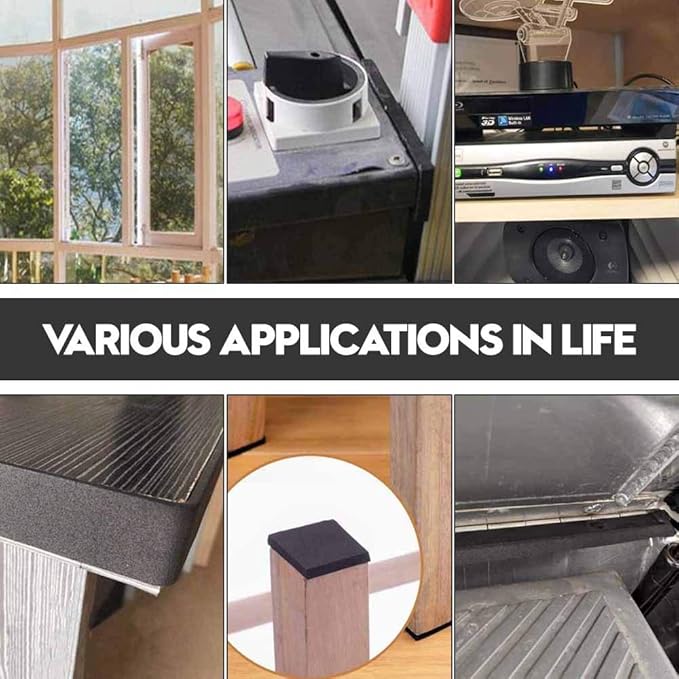 High Density Foam Insulation Tape Adhesive, Seal, Doors, Weatherstrip, Waterproof, Plumbing, HVAC, Windows, Pipes, Cooling, Air Conditioning, Weather Stripping, Craft Tape (66Ft x 1/8’’ x 1’’)