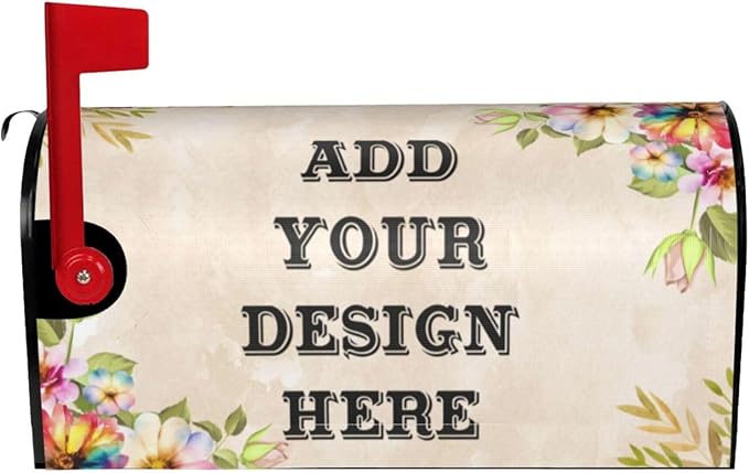 Custom Personalized Mailbox Covers Add Photo Picture Family Name House Address Text Magnetic Mail Cover for Home Garden Yard-13