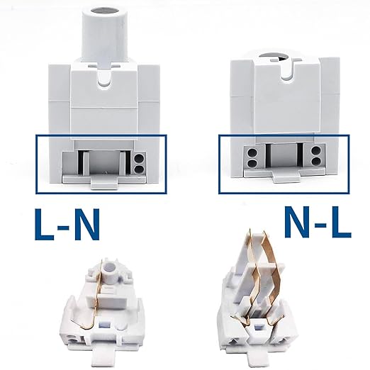 Surf turtle 2 Pair Tombstone Single Pin FA8 Base Holder Socket Connector with T8 T10 T12,for 8ft Light Emitting Diode Fluorescent Tube Light