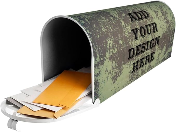 Personalized Mailbox Covers Custom Picture/Photo/Text Magnetic Standard Size Mailbox Wraps Post Letter Box Cover for Garden Yard Outdoor Decorations-9