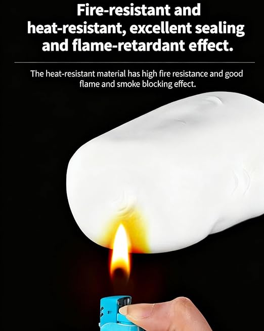 Waterproof Sealant Mastic, 6 Pack New Type White Seal Putty Waterproof Duct Seal Repair Sealing Clay, Quick Mending Mud for Drain Connection, Suitable for Wall Hole, Air Conditioning Hole Repair