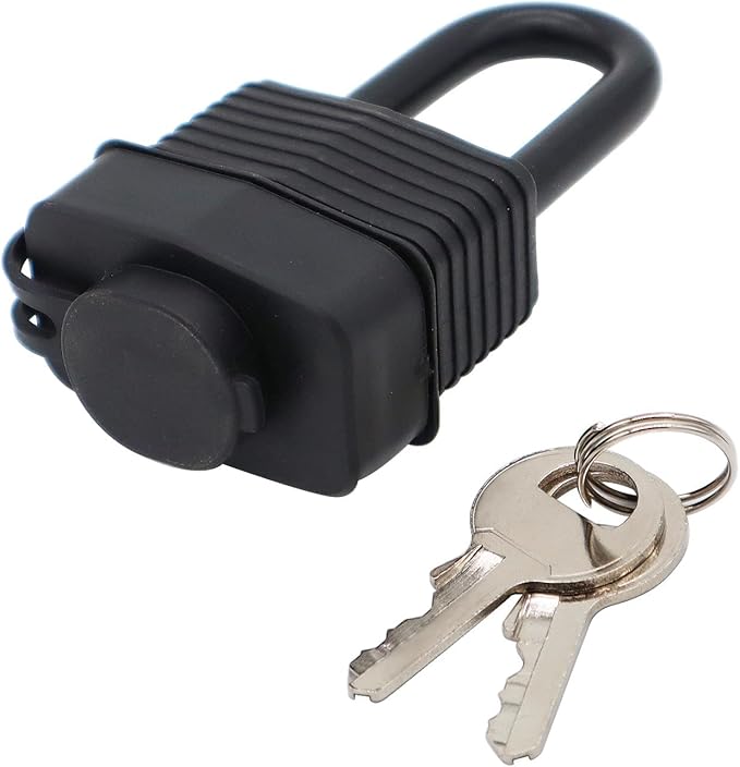 FIGODE® Lock KA#4241, Waterproof Padlocks Keyed Alike for Outdoor use, Covered Heavy Duty Laminated Steel Lock, 1-9/16 Inch. Wide, Long Padlock, Pack of 48