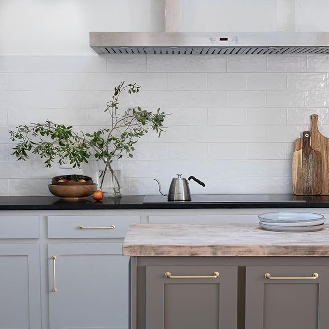 Goo-Ki 6.3"(160mm) c-c Champagne Bronze Cabinet Handle Drawer Pulls Zinc Alloy Kitchen Hardware - 6 Pack Modern Bar Pull Handles for Cupboard Wardrobe,9338UBR-160