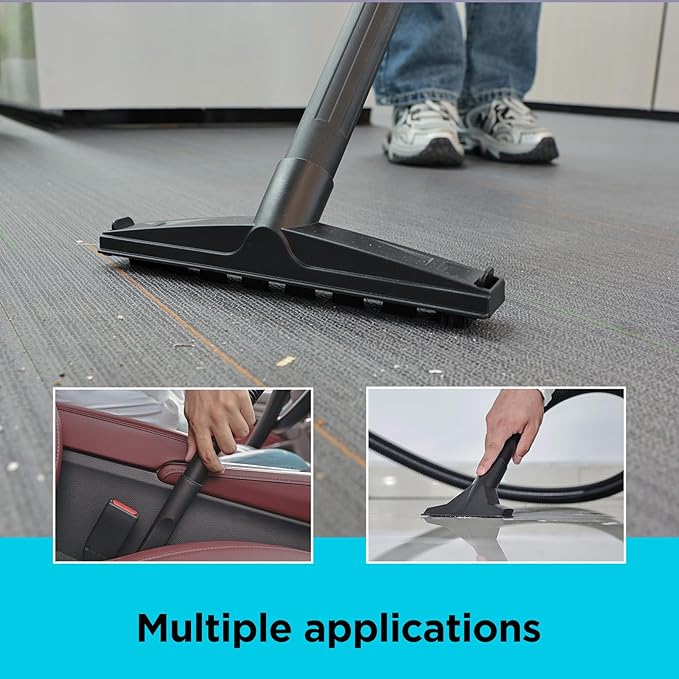 BLACK+DECKER BDXV18905P-4 Wet Dry Vacuum 4 Gallon 5.0 Peak HP Wet Dry Vac with Accessories, Powerful Suction with Blower fuction, Small Vacuum Cleaner for Outdoor, Garage, Home and Car