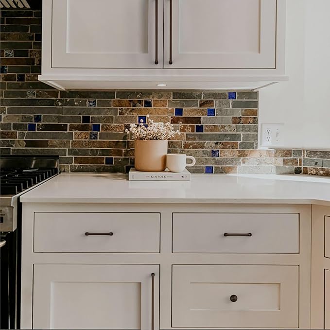 10 Pack Oil Rubbed Bronze Cabinet Pulls - 8.8 Inch Cabinet Handles - Bronze Kitchen Pulls & Drawer Handles