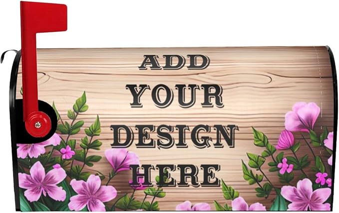 Custom Personalized Mailbox Covers Add Photo Picture Family Name House Address Text Magnetic Mail Cover for Home Garden Yard-8