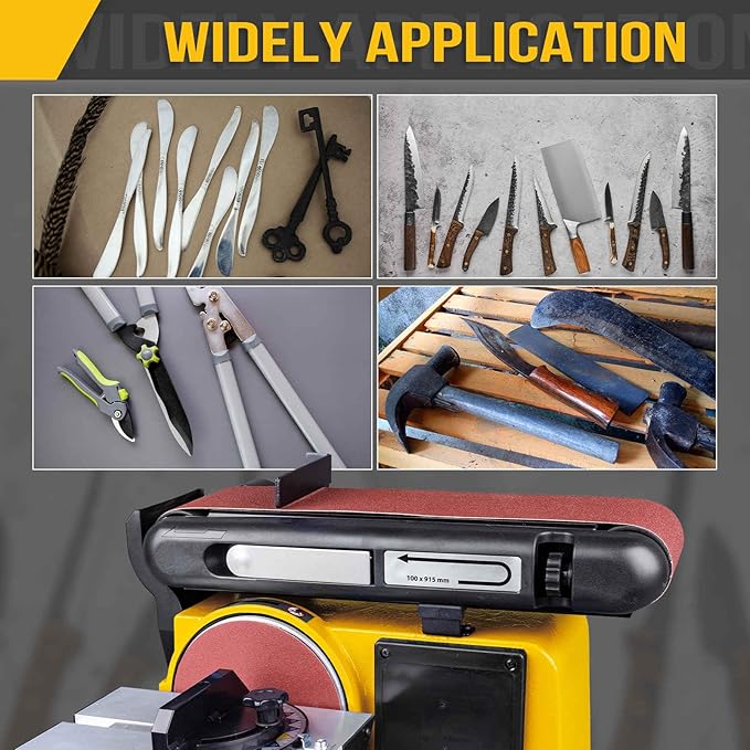 1/2 x 18 Inch Sanding Belt, 24 Pcs 40 Grit Zirconia Knife Sharpener Belts Work Sharpening for Belt Sander Knife Carving Tool Metal Working