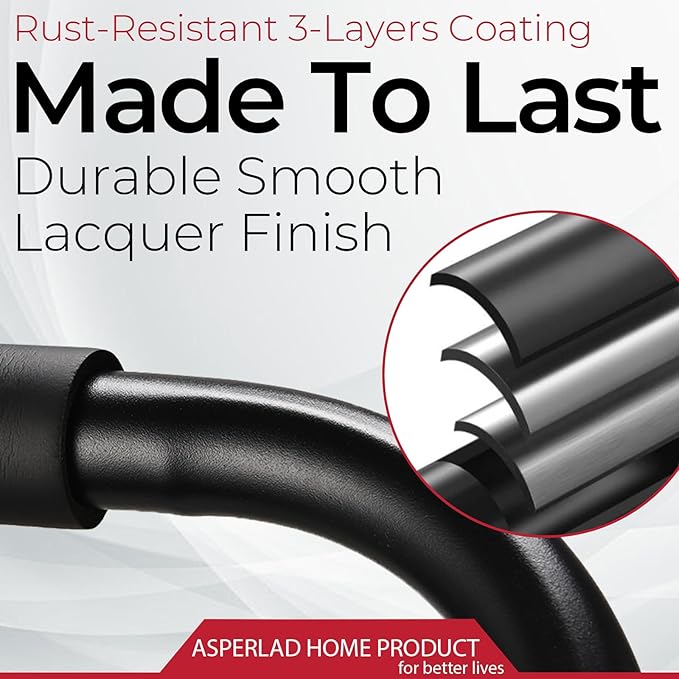 Step Stool for Adults,2 Step Ladder Folding 330lbs Anti Slip Step Stool,Foldable Ergonomic 2 Steel Stool with Wide Pedal for Home, Kitchen, Office (Black)