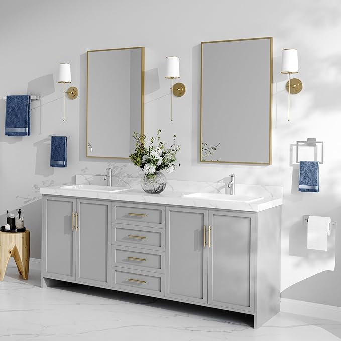 Bathroom Hardware Set Brushed Nickel 10-Pieces Bathroom Towel Rack SUS304 Stainless Steel Bath Towel Bar Set, Towel Racks Wall Mounted.